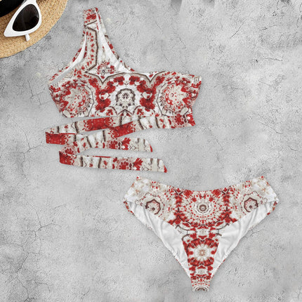 One Shoulder Asymmetrical Bikini Frosty Buffalo Berries