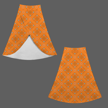 Skort Orange and Blue Butterfly