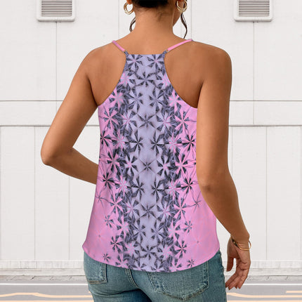 V Neck Cami Summerville Sunset Pink & Lavendar