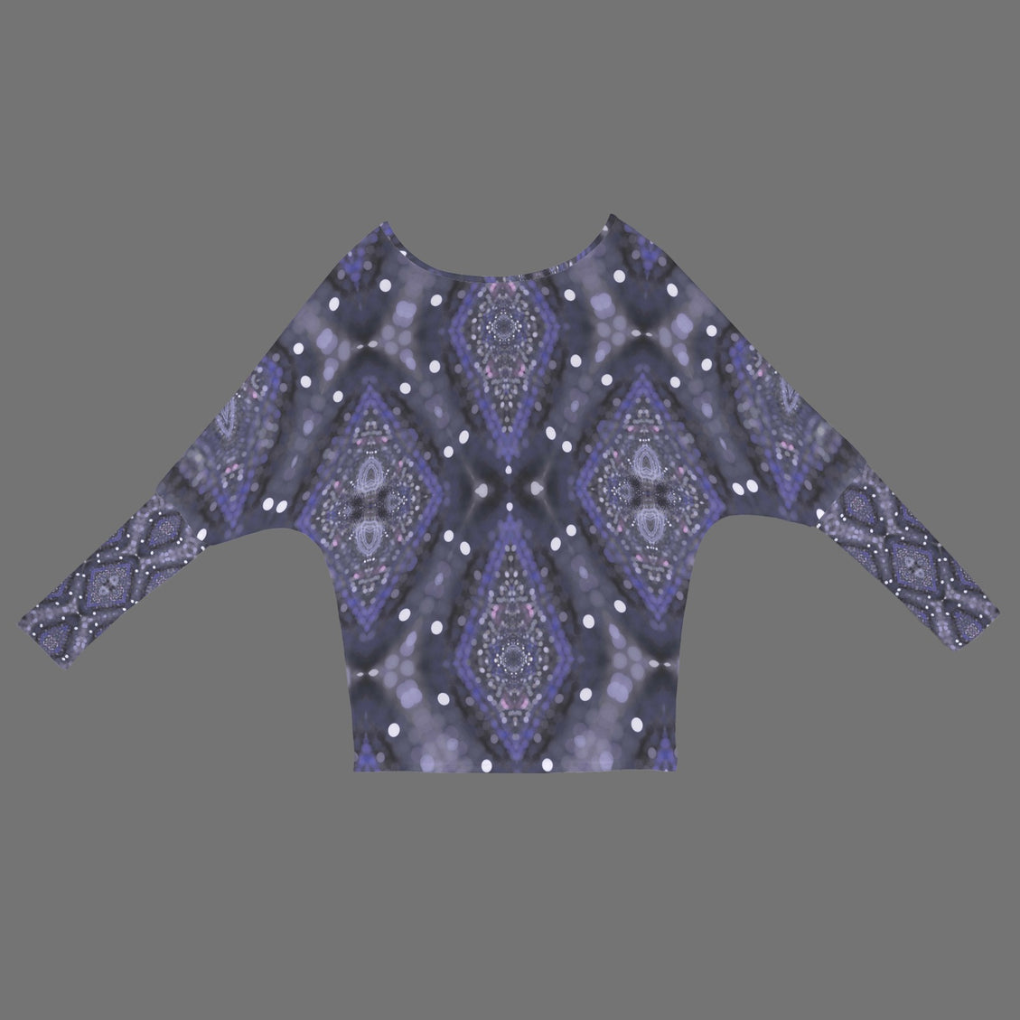 Batwing Long Sleeve Top Purple Glass