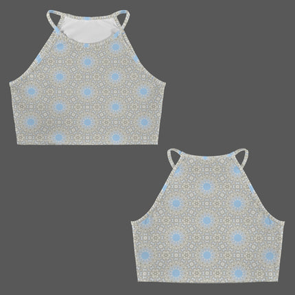 Cropped Tank Dandelion Blue