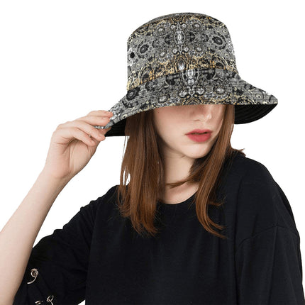 Bucket Hat Unisex Shimmering Feathers