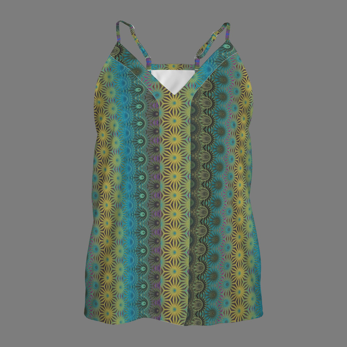 V Neck Cami Peacock