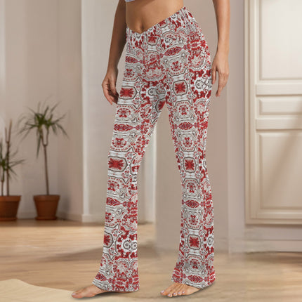 Flare Leggings Frosty Buffalo Berries Geometric