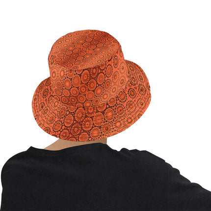 Bucket Hat Unisex Sunset Orange