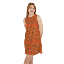 Load image into Gallery viewer, A-line Sleeveless Dress Sunset
