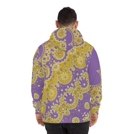 Fashion Hoodie (AOP) Sunflower Geometric Light Purple