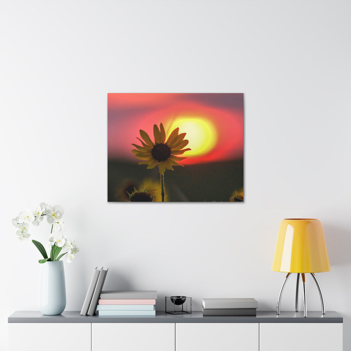 Canvas Gallery Wraps Sunflower Sunset Western South Dakota