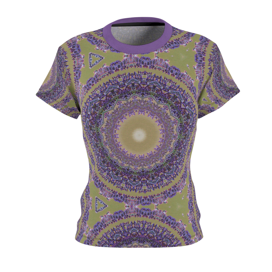 Women's Tee Blooming Sage Geometric