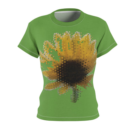 Women's Cut & Sew Tee (AOP) Sunflower Green