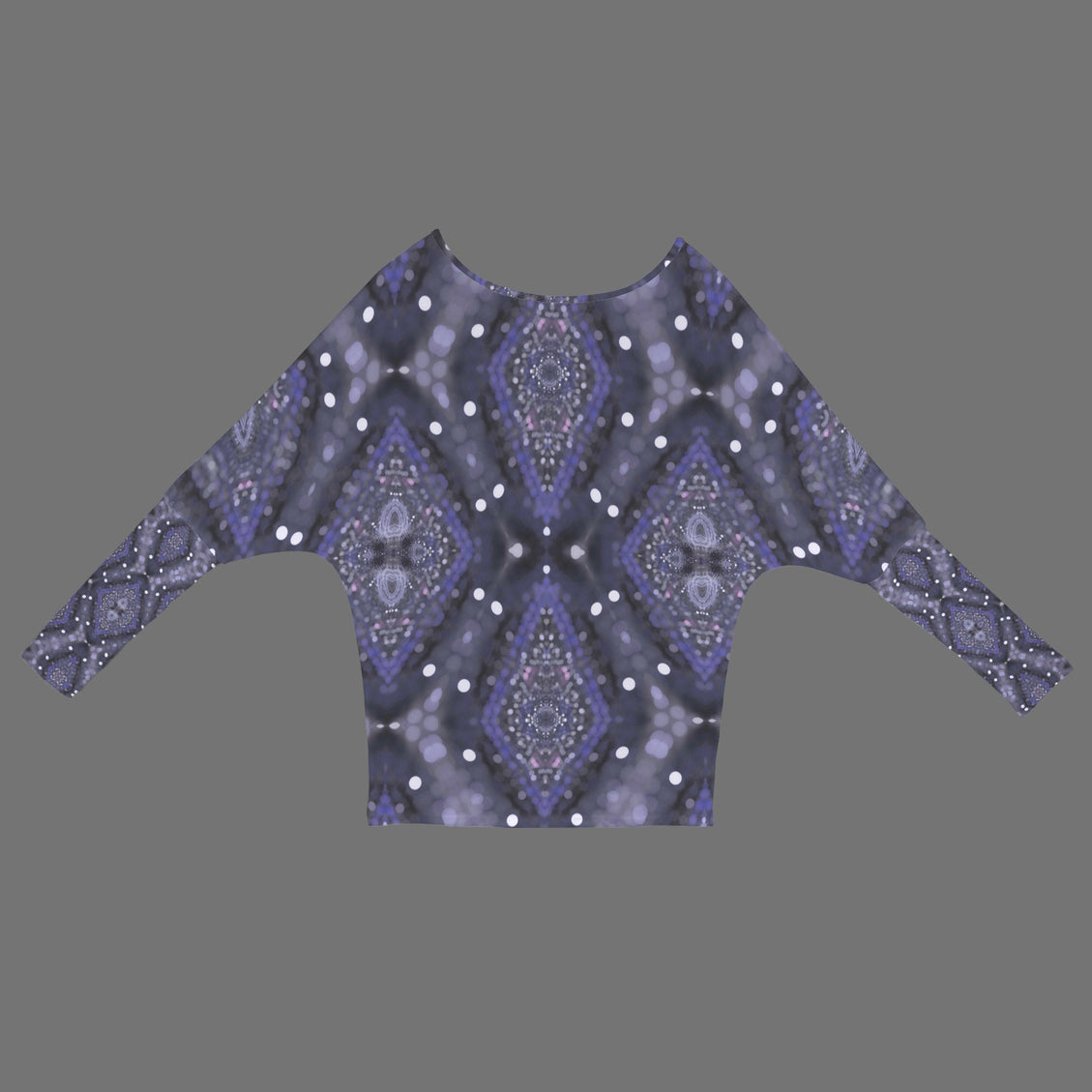 Batwing Long Sleeve Top Purple Glass