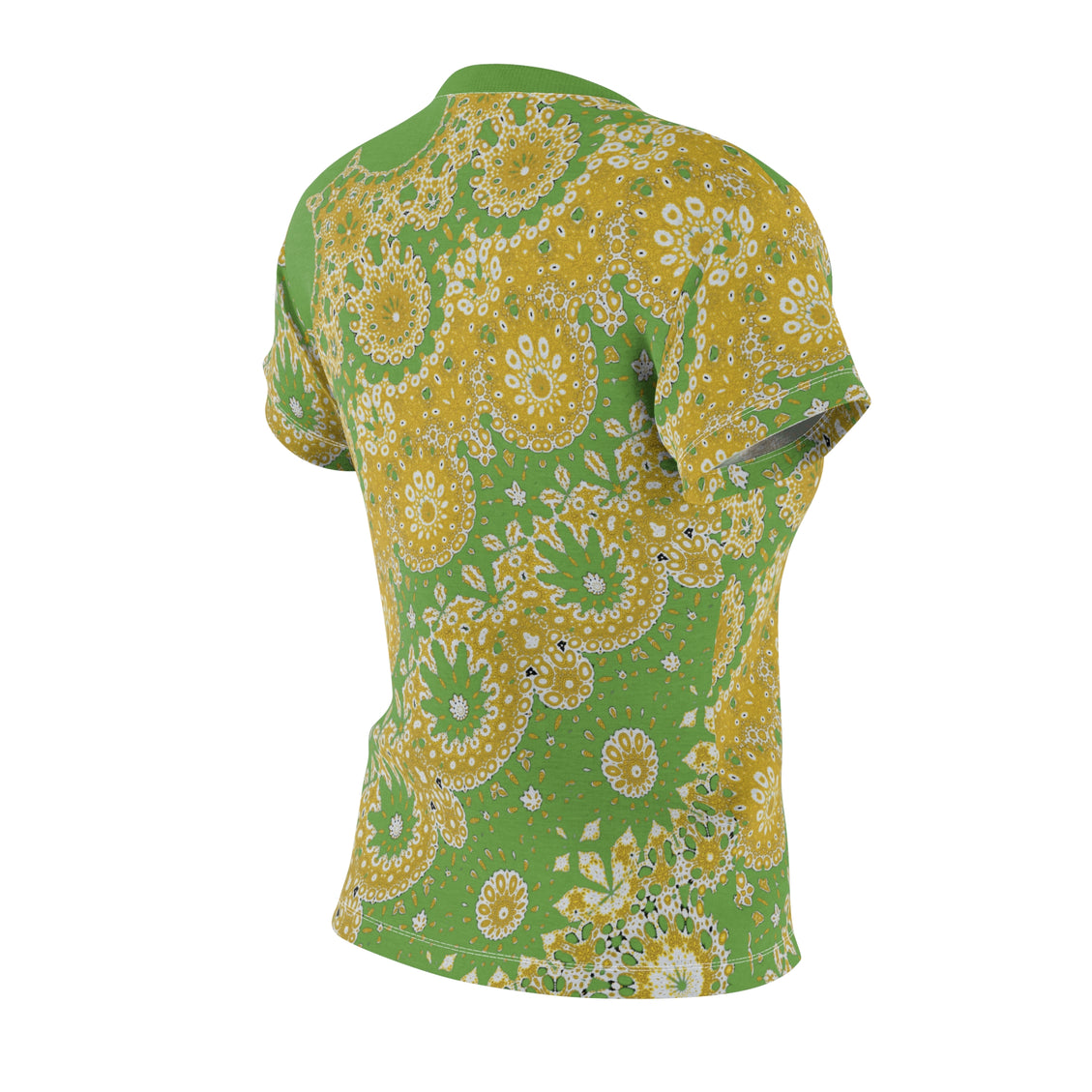 Women's Tee Sunflower Geometric Green