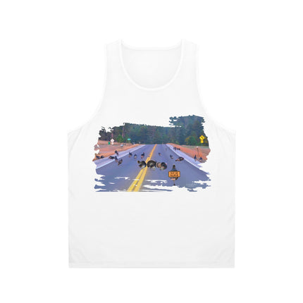 Unisex Tank Top (AOP) Wild Turkey Pilot Car