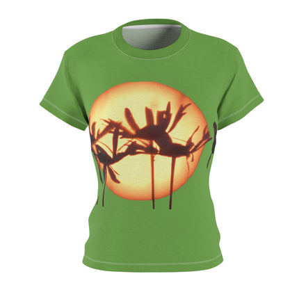 Women's Cut & Sew Tee (AOP) Aster Sunset Green