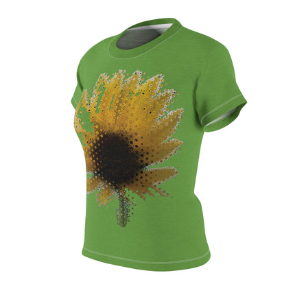 Women's Cut & Sew Tee (AOP) Sunflower Green