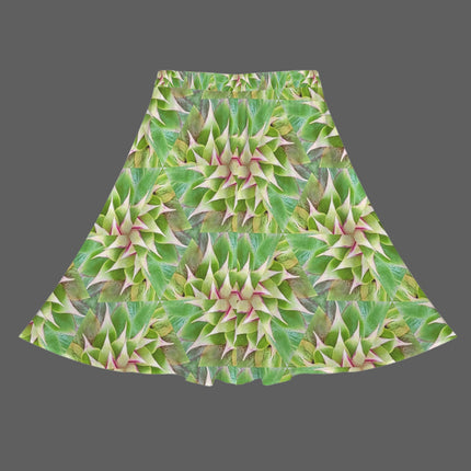 A Line Elastic Waist Skirt with Pockets Thistle