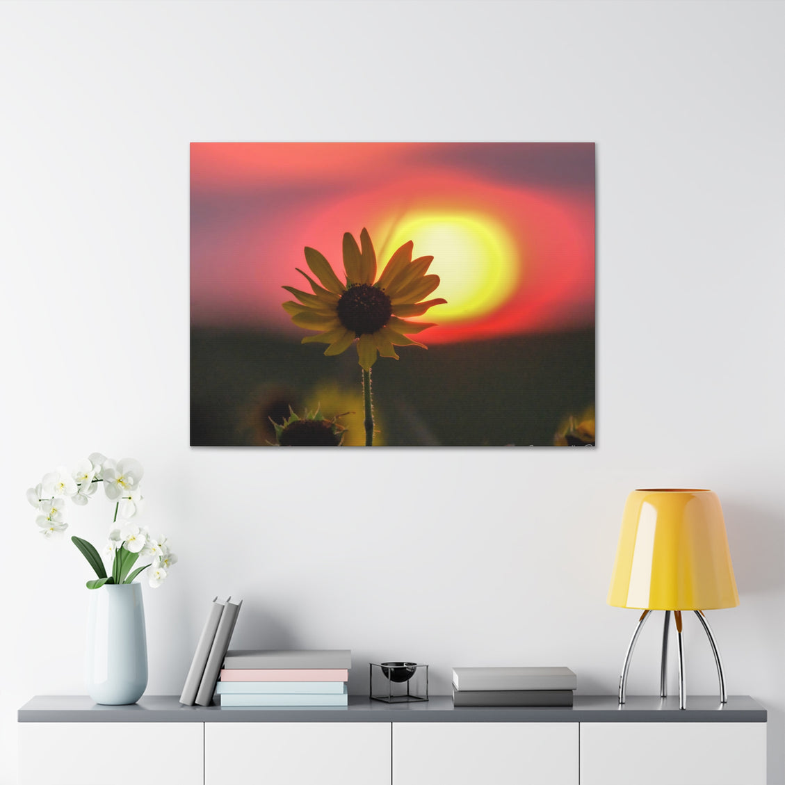 Canvas Gallery Wraps Sunflower Sunset Western South Dakota