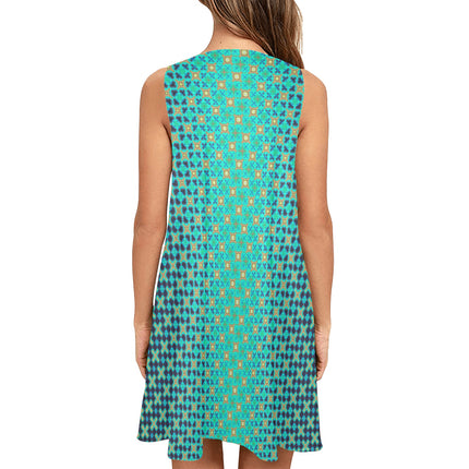 Tank Dress Peacock Turquoise Ombre