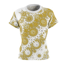 Load image into Gallery viewer, Women&#39;s Cut &amp; Sew Tee (AOP) Sunflower Geometric
