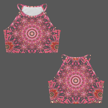 Cropped Tank Carnival Pink Gray