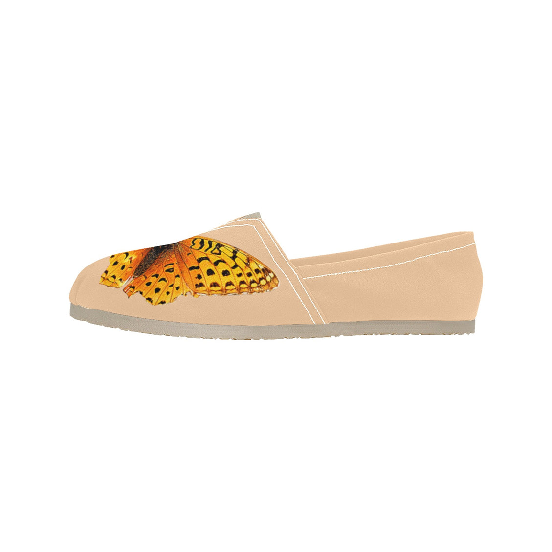 Espadrilles Canvas Butterflies Tangerine