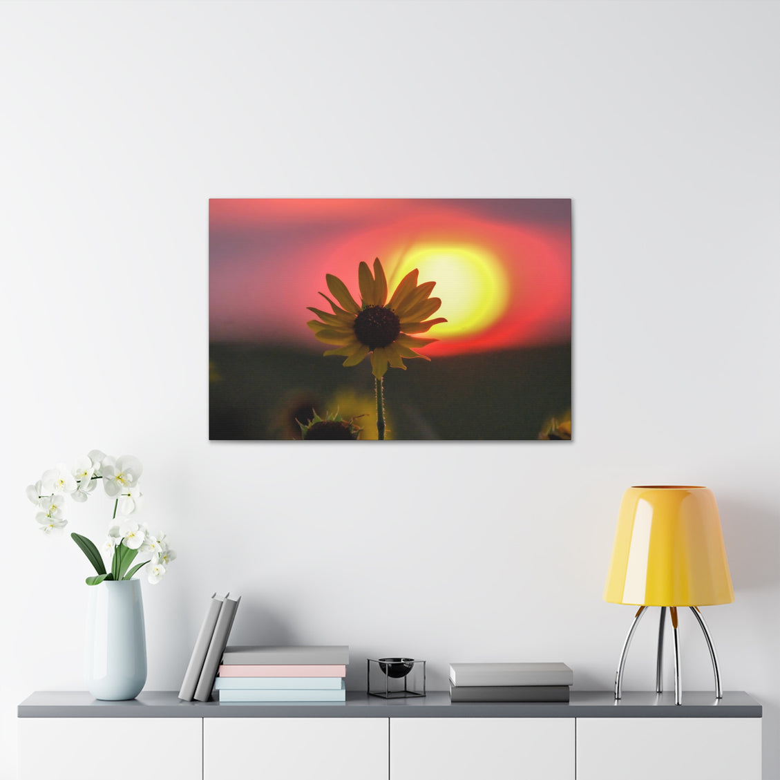 Canvas Gallery Wraps Sunflower Sunset Western South Dakota