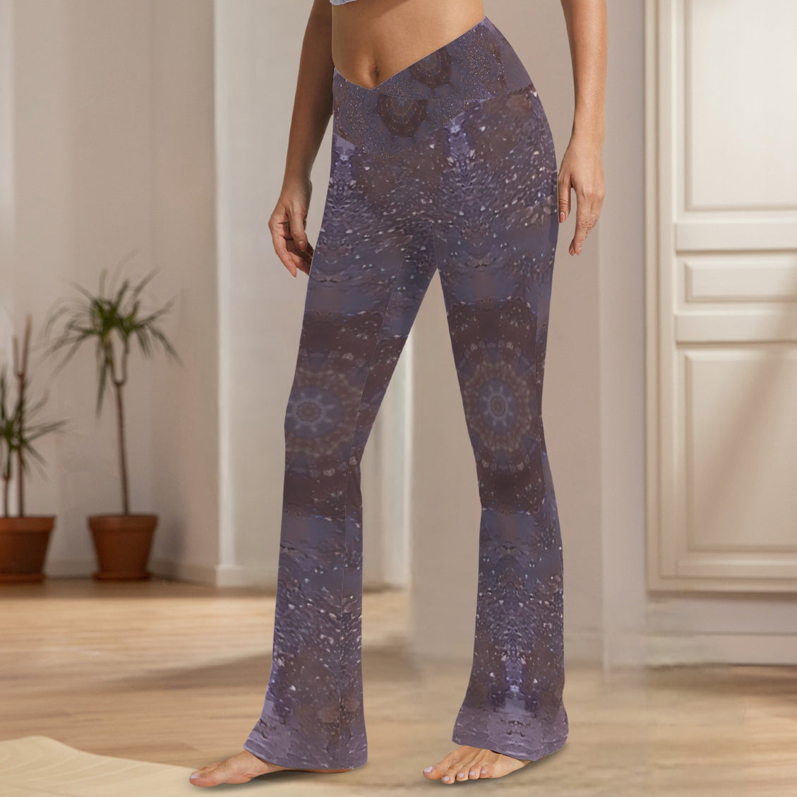 Flare Leggings Purple