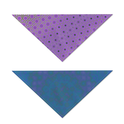 Pet Bandana Dames Rocket Reversible Purple and Blue Watercolor