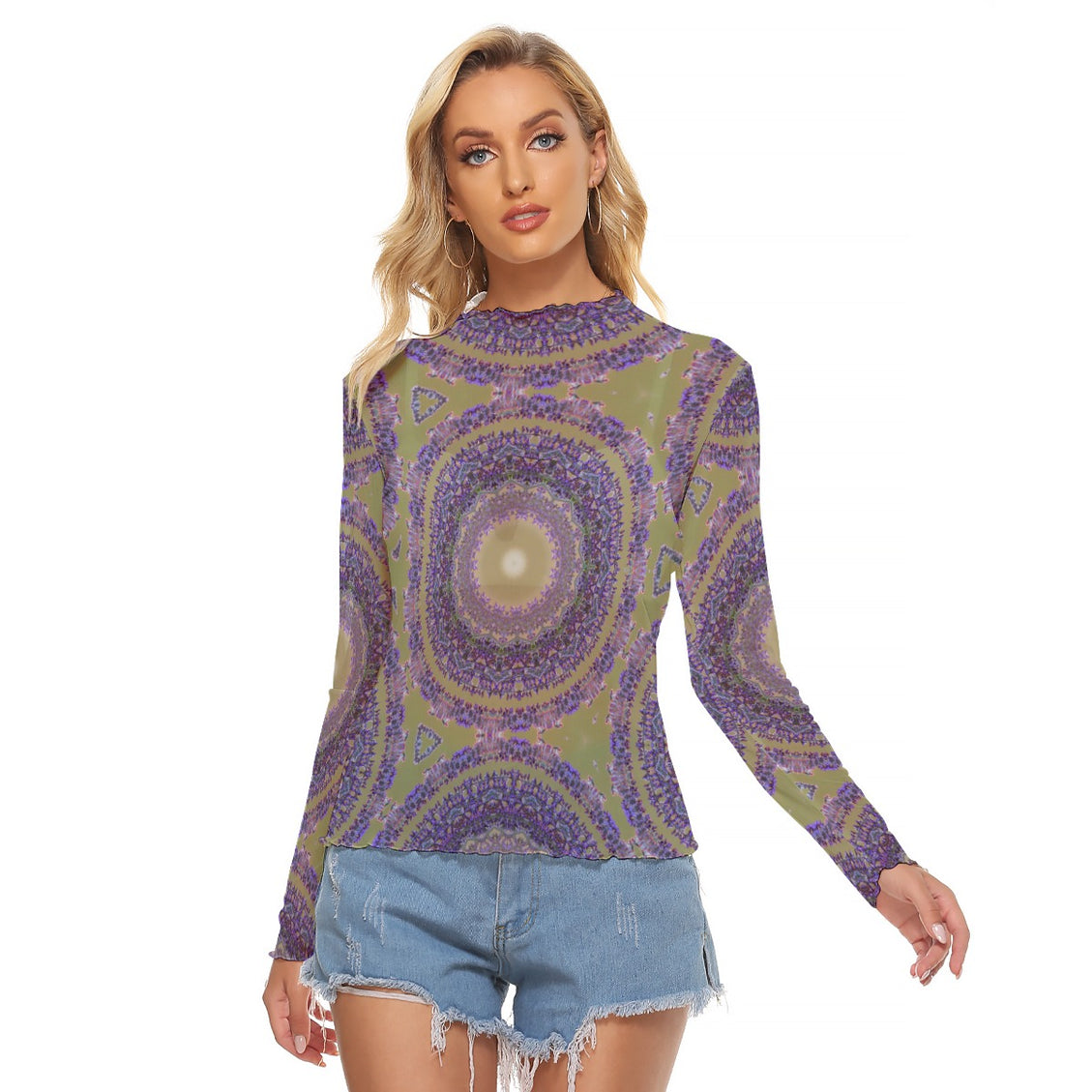 Mesh T-Shirt Purple Sage