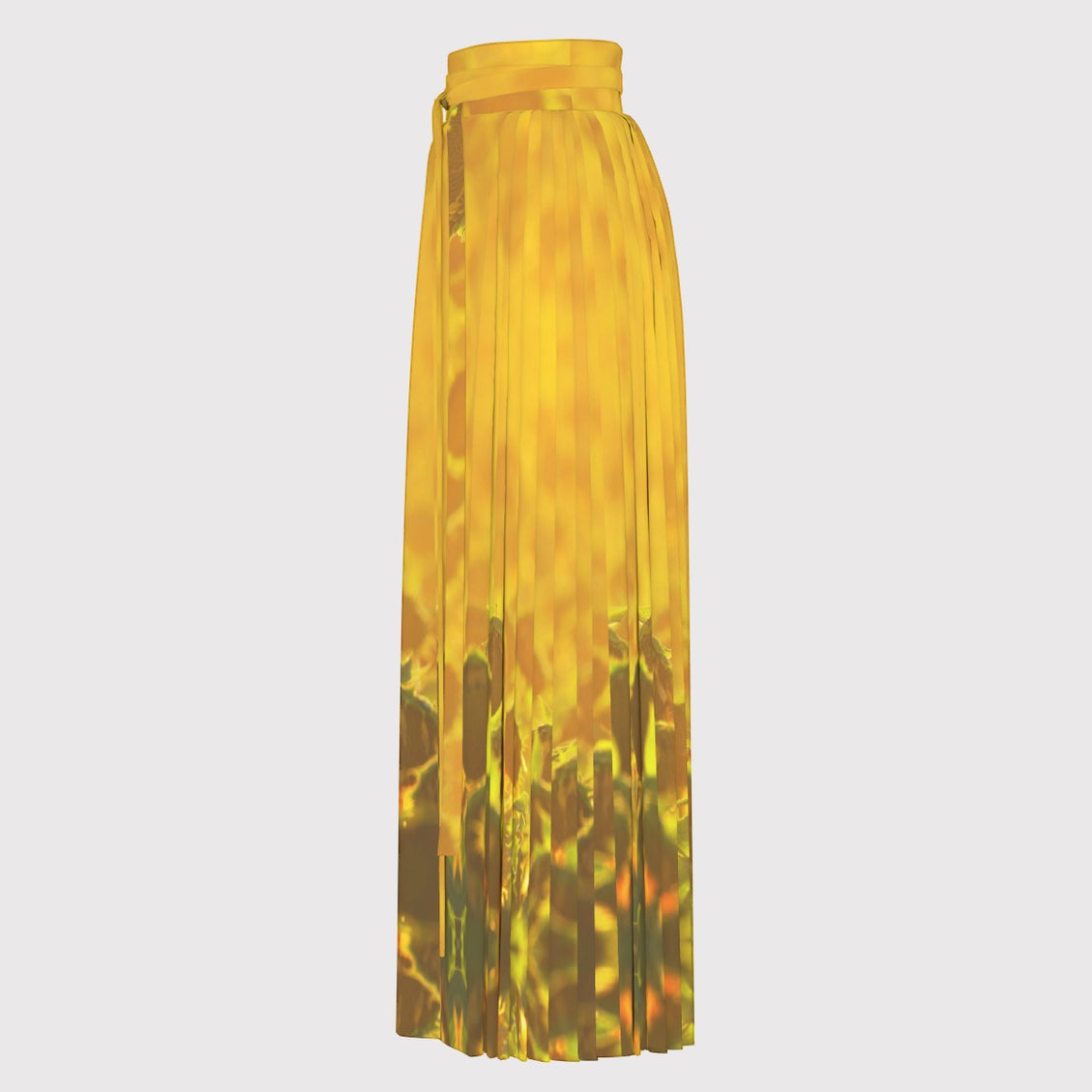 Traditionall Chinese Pleated Skirt Sunflowers