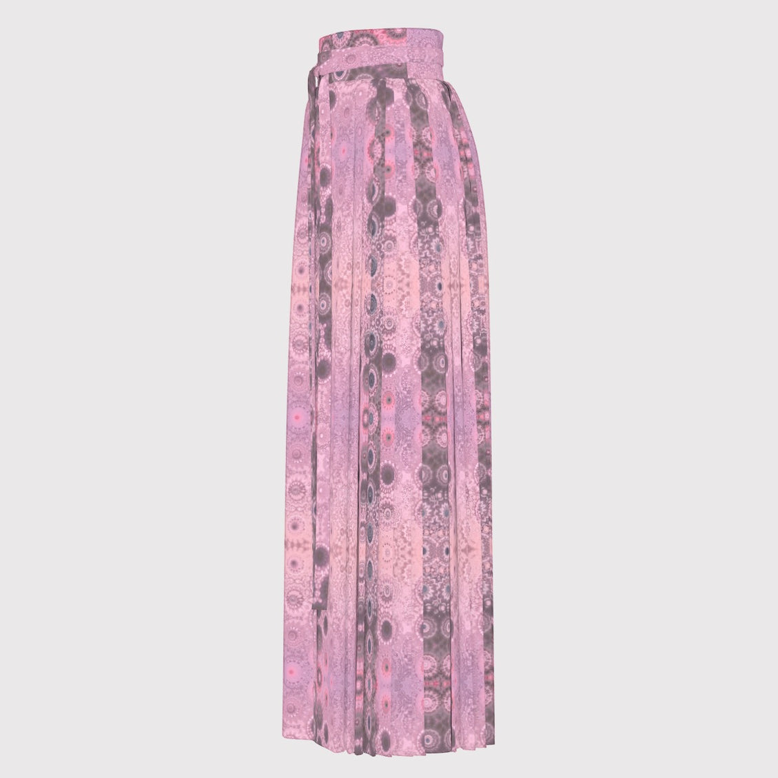 Traditional Chinese Pleated Skirt Pink Sunset