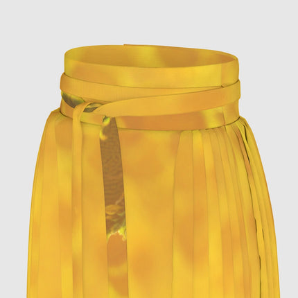 Traditional Chinese Pleated Skirt Sunflowers