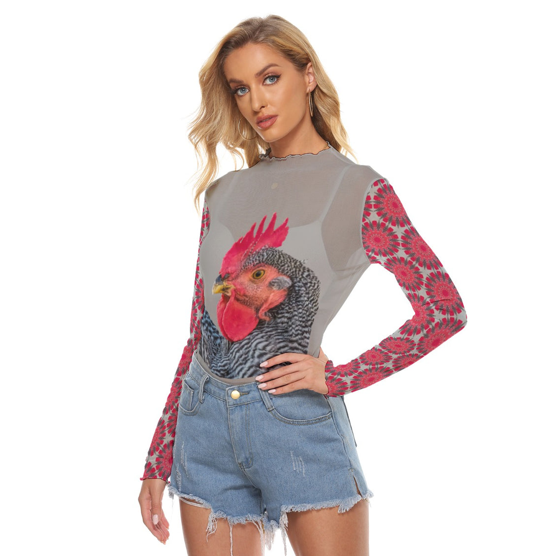 Mesh T-shirt Chicken