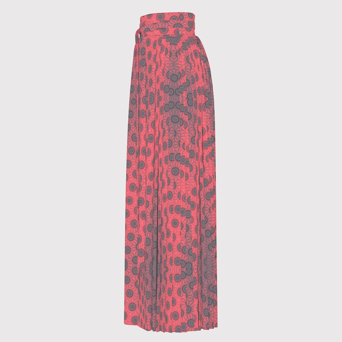 Traditional Chinese Pleated Skirt Red Leaves Ombre