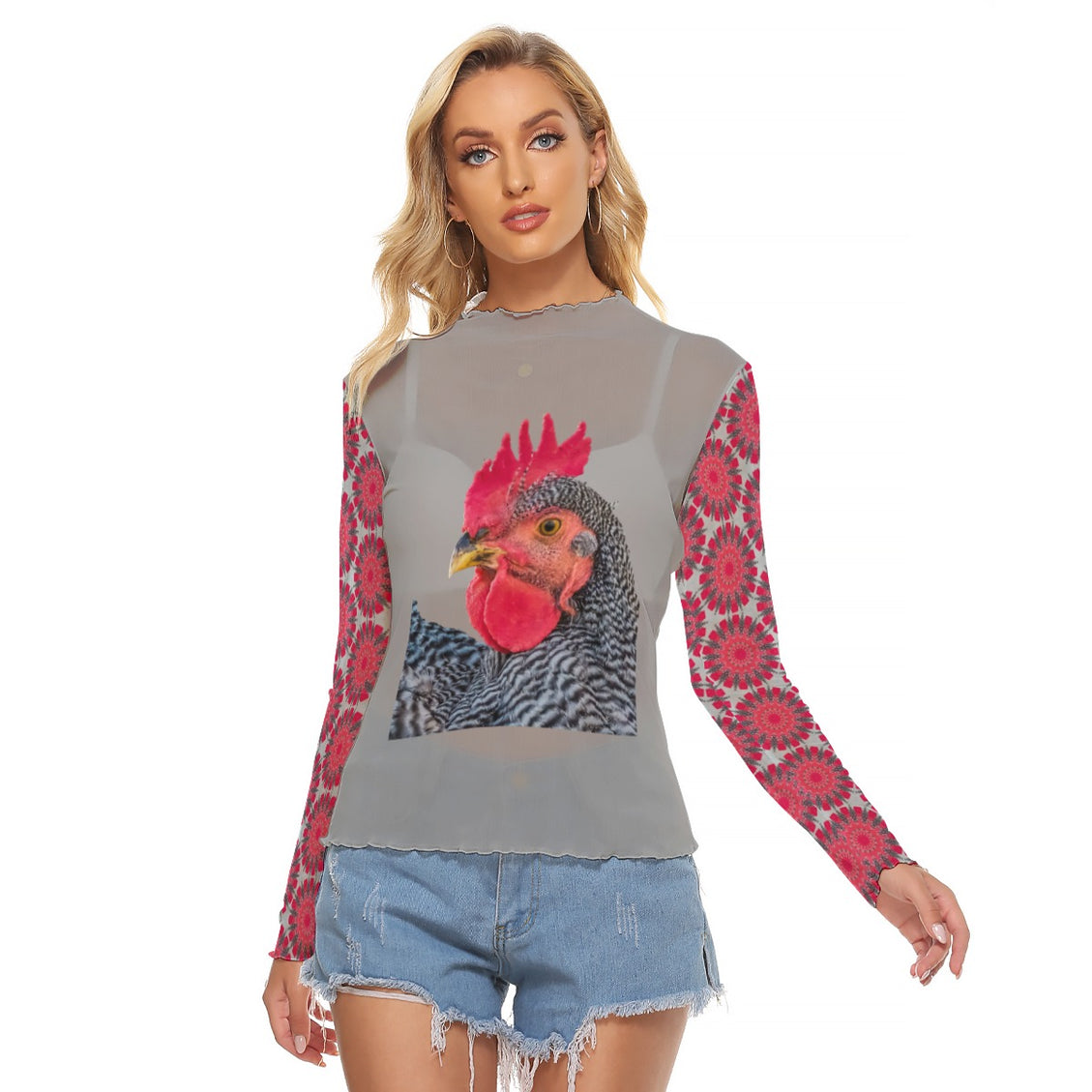 Mesh T-shirt Chicken