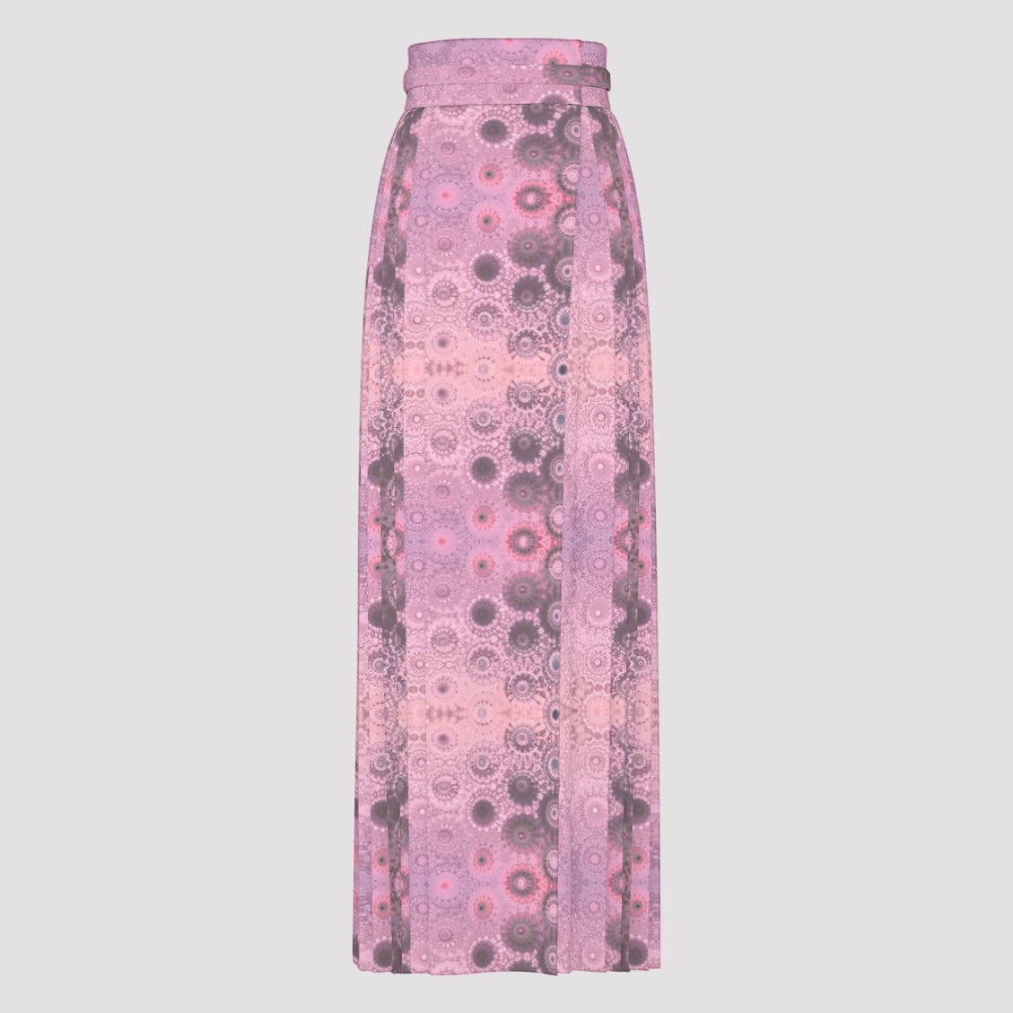 Traditional Chinese Pleated Skirt Pink Sunset