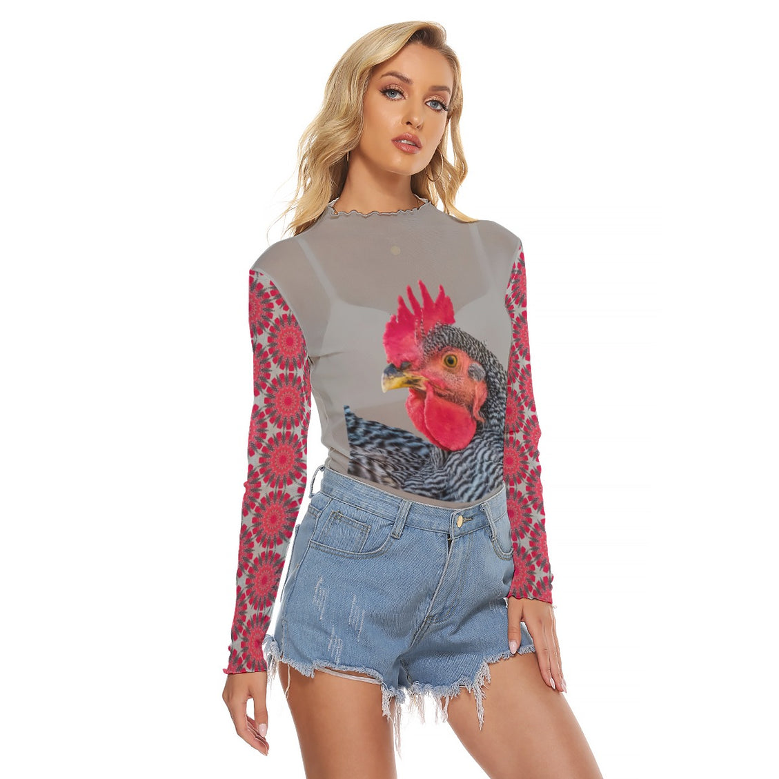 Mesh T-shirt Chicken