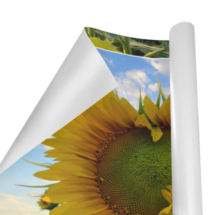 Gift Wrap 2 Rolls Sunflowers Blue Sky Gift Wrapping Paper 58"x 22.5"(2 Rolls)