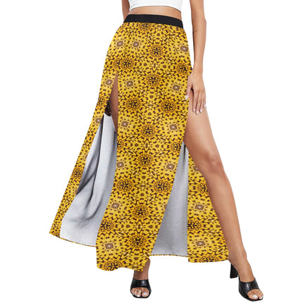 Beach Cover Up Split Skirt Butterfly