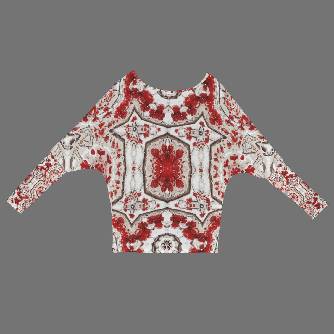 Batwing Long Sleeve Top Frosty Buffalo Berries