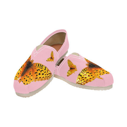 Espadrilles Canvas Butterflies Pink