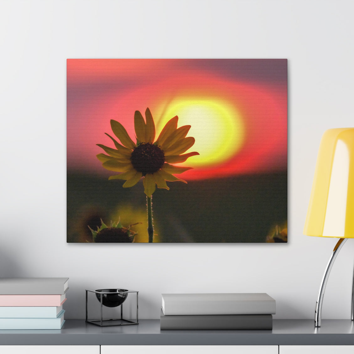 Canvas Gallery Wraps Sunflower Sunset Western South Dakota