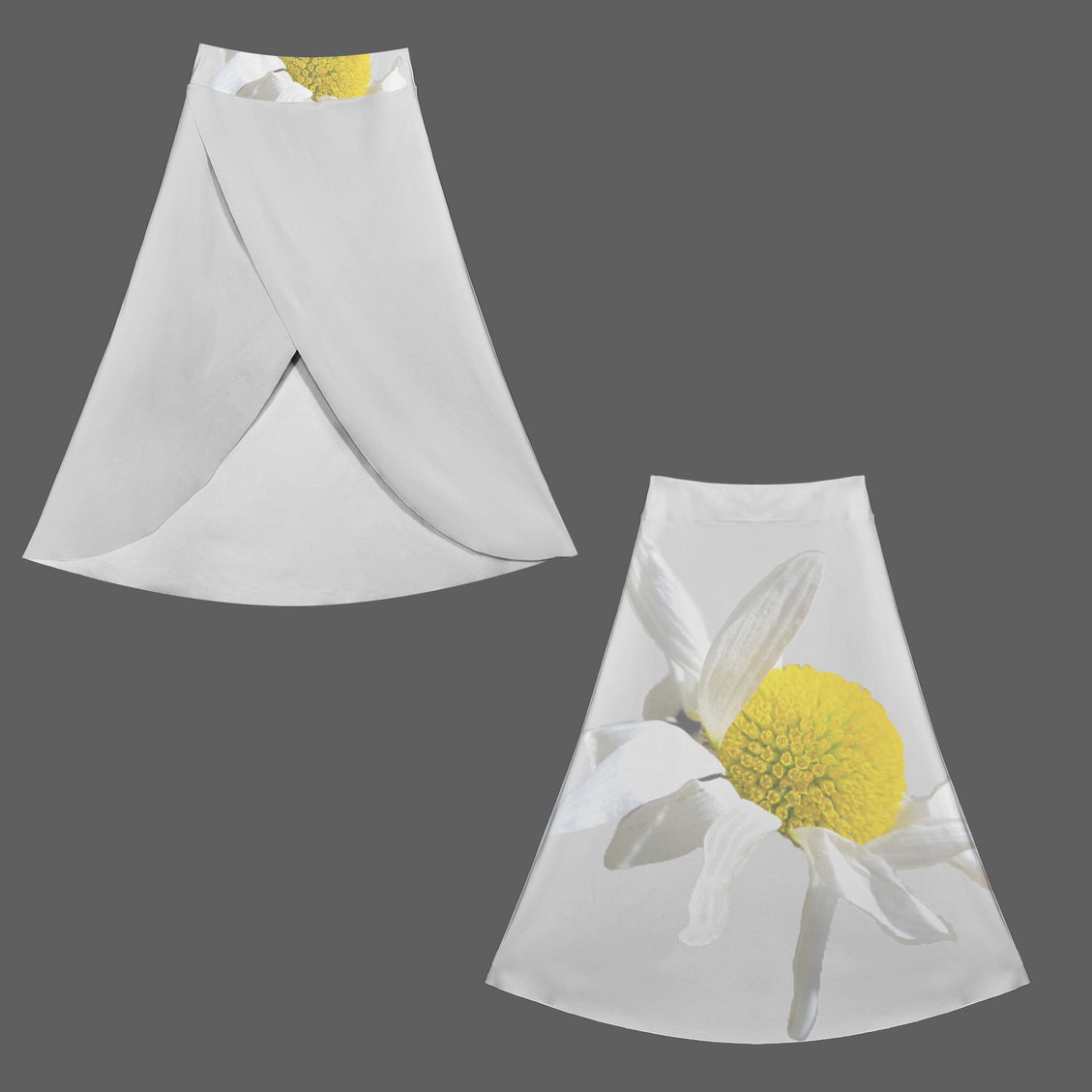 Skort Daisy Gray with Yellow Pockets