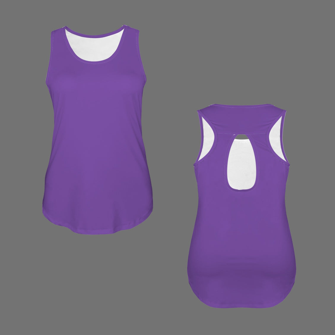 Racer Back Tank Purple