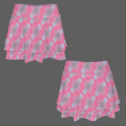 Ruffled Pocket Sports Skirt Pink Butterfly Balm