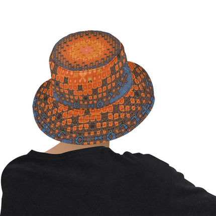 Bucket Hat Unisex Orange Lily Mandela