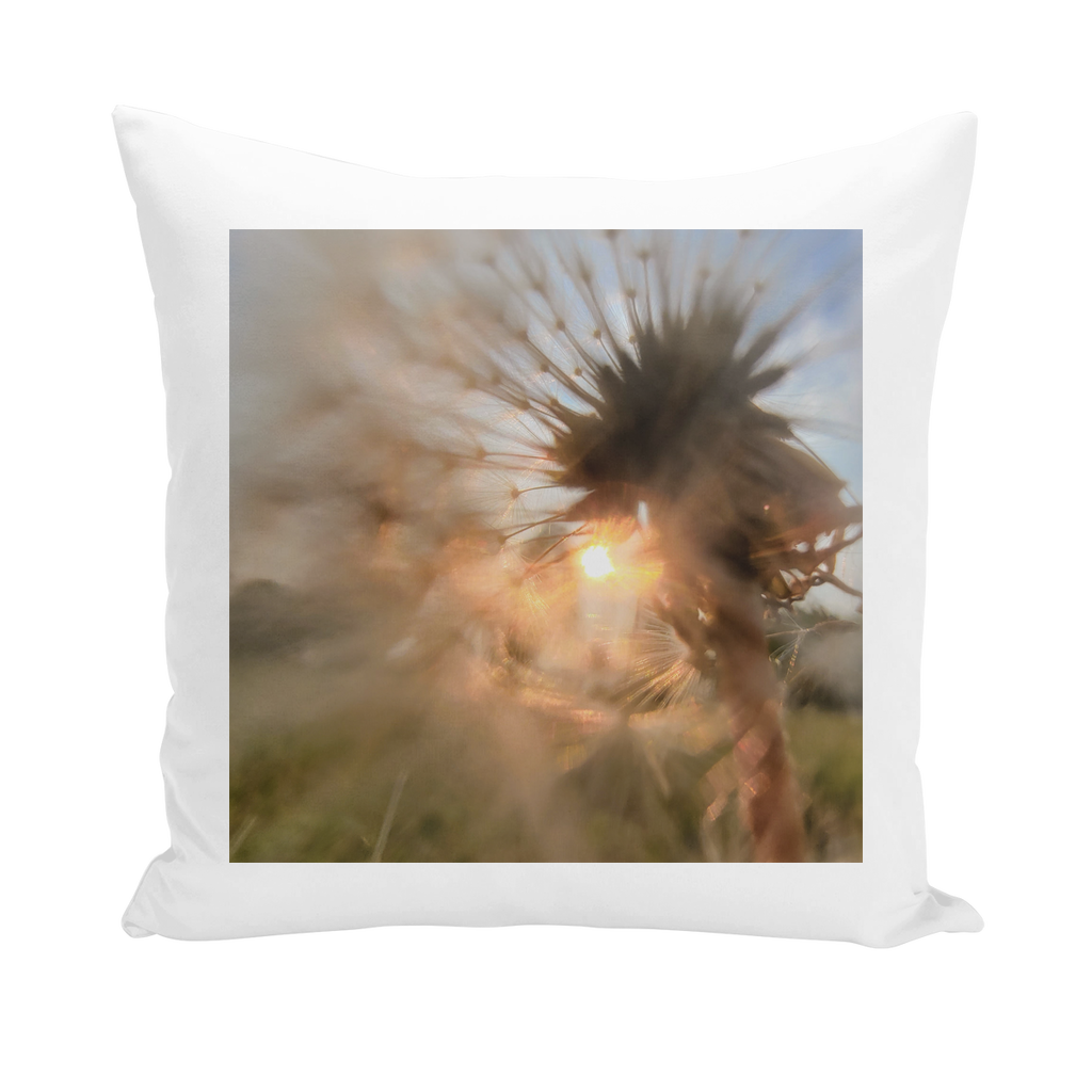 Dandelion in the Sun Throw Pillows