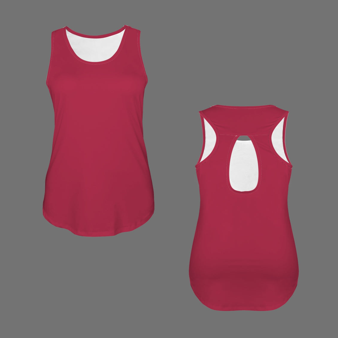 Racer Back Tank Red