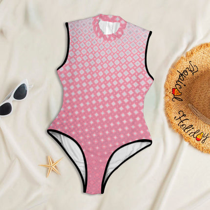 One Piece Back Zip Paddlesuit Pink Sunset Ombre