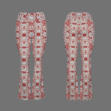 Flare Leggings Frosty Buffalo Berries Geometric